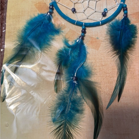 Azure Feather Dreamcatcher by Indian School - Picture 3 of 6